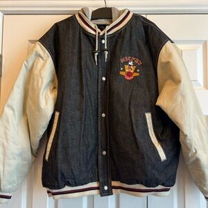 Vintage Disney American Classic Mickey Mouse Varsity Jacket